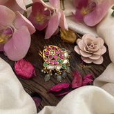 Half Moon Jadau Kundan Juda Pin-Jada Billai-J2460